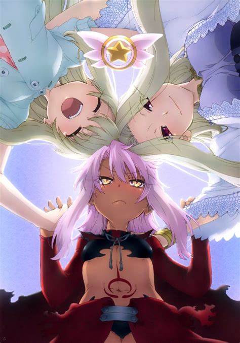 Prisma Illya Kuro And Irisviel Official Art Anime Fate Stay Night Fatekaleid Liner Prismaillya