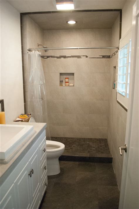 Bachelor Pad Bathroom Tile Installation Modern Bathroom San