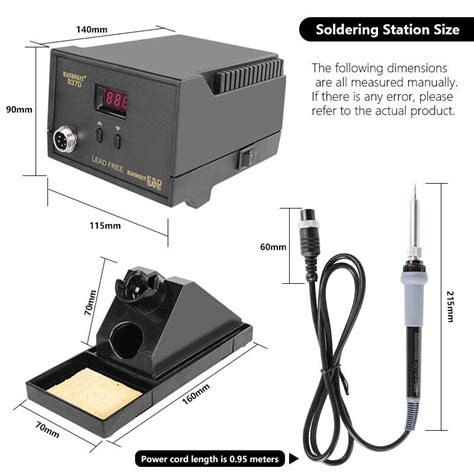 yihua 937d 45w soldering iron station hot air digital welding smd stand w 5 tips ebay
