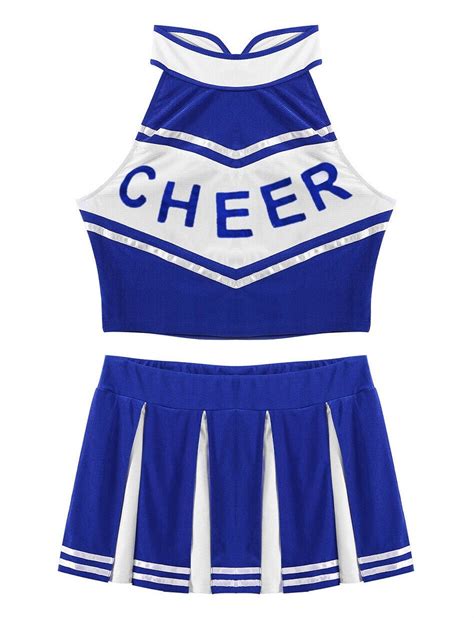 Blue Cheerleader Girl Uniform Costume Cheerleader Costume Sports Costume Themes Costumes Au