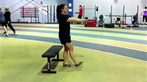 Single Leg Squat To Bench With Counterbalance Youtube