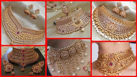Stylish And Unique 1 Gram Gold Choker Necklace Designs Collection 2020