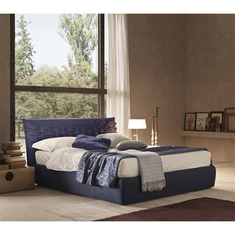 Zugunsten eines großen wohnzimmers fallen die schlafzimmer gelegentlich recht klein aus. Polsterbett "Nicola" Baumwollmisch-Bezug (dunkelblau) (mit ...