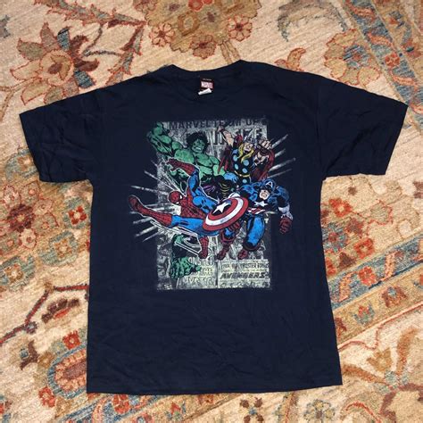 Mad Engine Marvel Super Heroes T Shirt Size Medium Depop