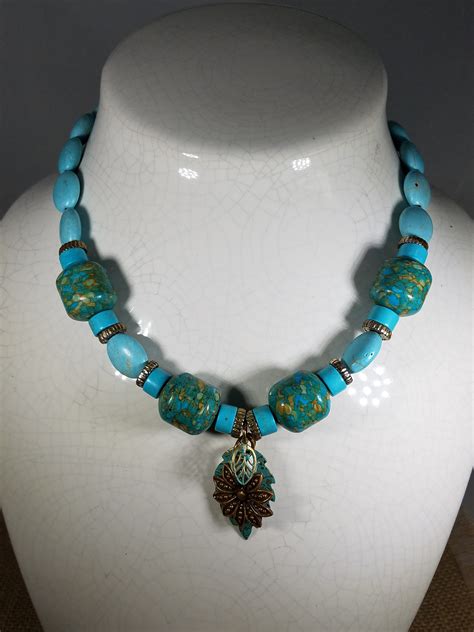Beautiful Turquoise Necklace With Pendant Boneys Gems And Jewelery
