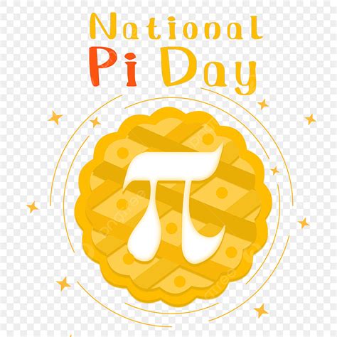 Pi Day Clipart Hd Png National Pi Day Hand Painted Yellow Pie