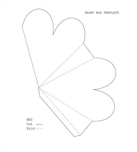 Free Printable Heart Box Template Printable Templates