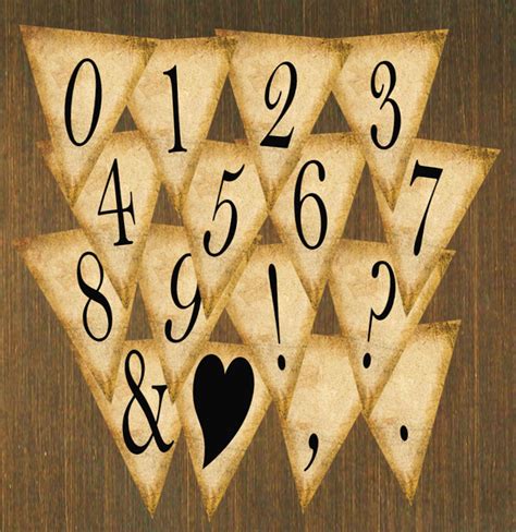 0999999999 and mobile are there any available symbols to indicate telephone and mobile handset ? Free Printables Rustic Banner Letters - Now With Numbers, Symbols, and Punctuation!