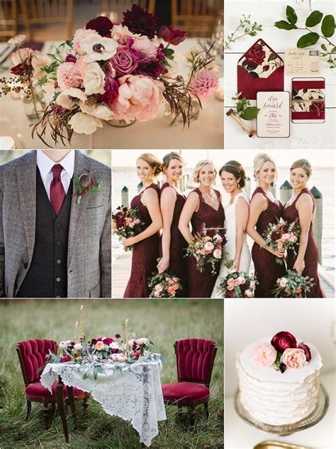 Weddings By Color Shades Of Marsala Blush Wedding Philippines