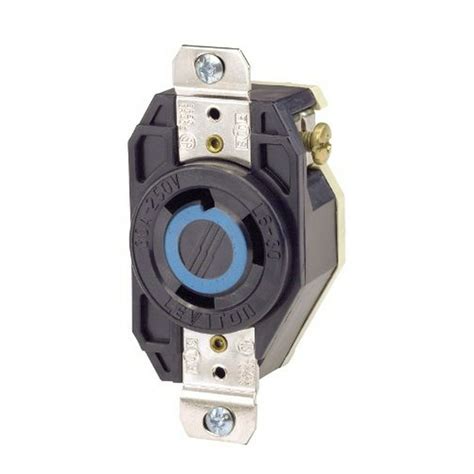 Leviton 2620 30 Amp 250 Volt Flush Mounting Locking Receptacle