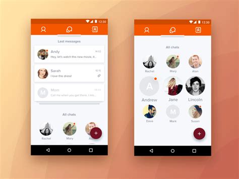 How do group chats work? Chat app design concept by Lina Lysenko for Agilie Team on ...