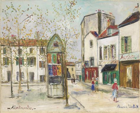Maurice Utrillo Parigi 1883 Dax 1955 Place Du Tertre A Montmartre