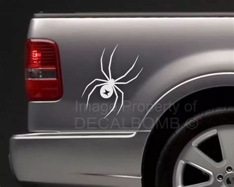 2 Large Black Widow Vinyl Spider Decals Stickers Truck Diesel Turbo 18