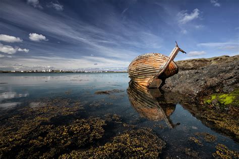 Reflection Of Wreck By Þorsteinn H Ingibergsson