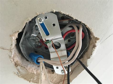 Inspect your current electrical box to ensure your project won't involve installing a ceiling fan box. Can ceiling light mount box be used to attach ceiling fan ...