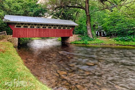 Red Mills Covered Bridge Color This Bridge Is Located A Flickr