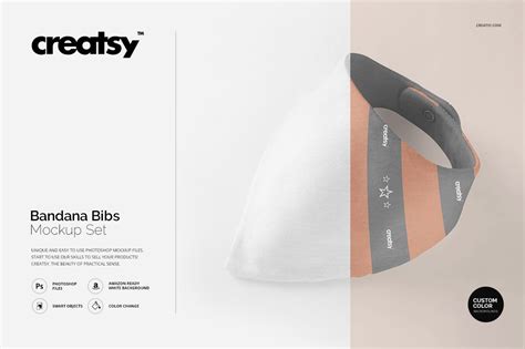 Download Bandana Bibs Mockup Set | Creative Photoshop Templates ...