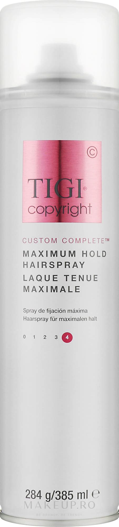 Tigi Copyright Maximum Hold Hairspray Lac de păr fixare puternică