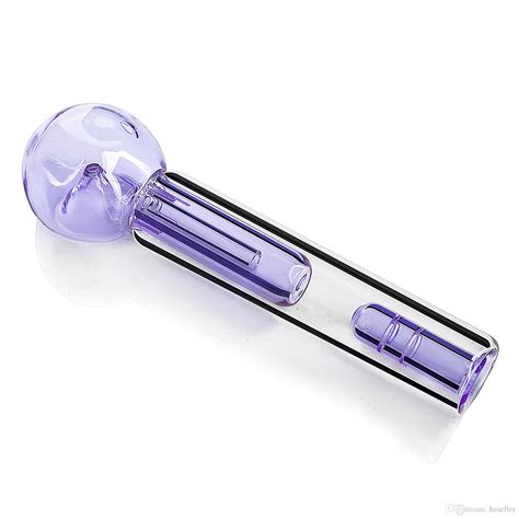 2021 Glass Oil Burner Pipes Water Bongs Purple Glass Smoking Pipes