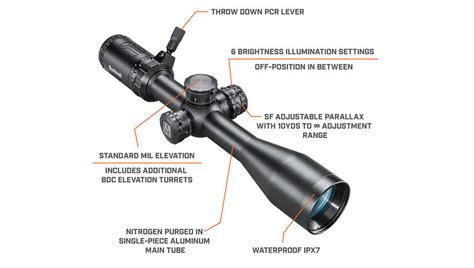 Ar Optics 45 18x40 Illuminated Multi Turret Riflescope Bushnell