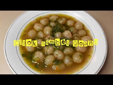 Simpan ke bagian favorit tersimpan di bagian favorit. Cilok || Resep Cilok Sambel Goang Part #2 - YouTube