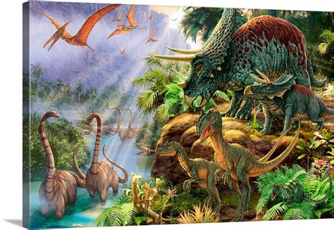 Dinosaur Valley Wall Art Canvas Prints Framed Prints Wall Peels