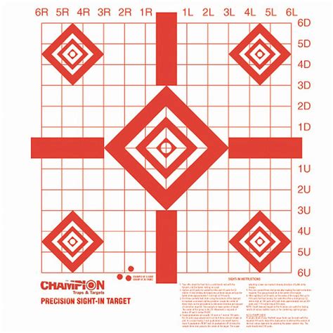 Champion Precision Sight In Targets 220725 Shooting Targets At