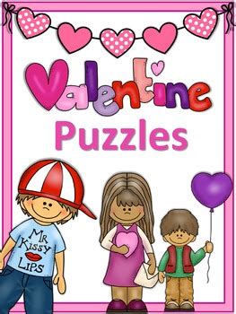 Four boys each sent a card to a different girl. Valentine's Day Puzzles by little helper | Teachers Pay ...