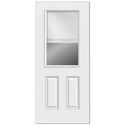 Reliabilt 2 Panel Mini Blinds Between The Glass Inswing Steel Entry