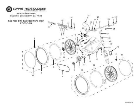 Bicycle Parts Exploded View