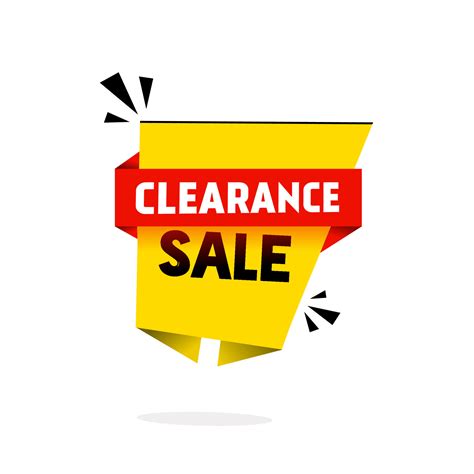 Clearance Sale Banner Design Template Vector Illustration Flat Style