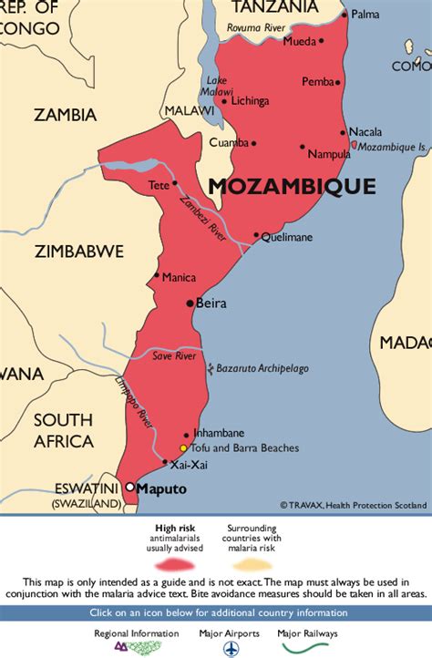 Mozambique Malaria Map - Fit for Travel