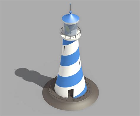 3D model Cartoon Lighthouse VR / AR / low-poly | CGTrader