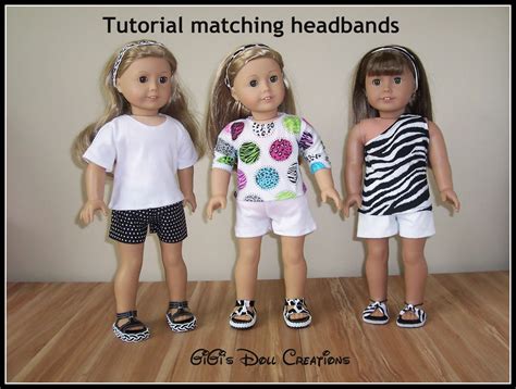 gigi s doll and craft creations american girl 18 inch doll headband tutorial sewing doll
