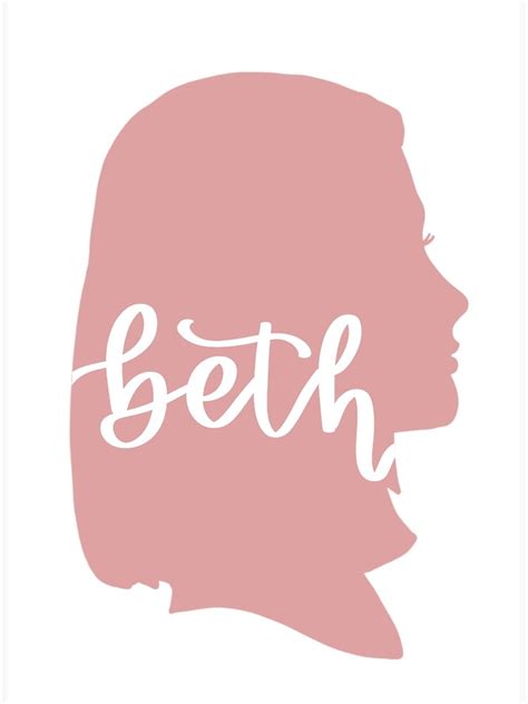 Beth March Little Women Silhouette Poster By Annielinnart Redbubble