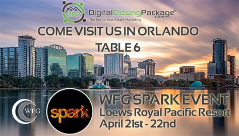 Come Visit Our Booth At The Wfg Spark Event In Orlando