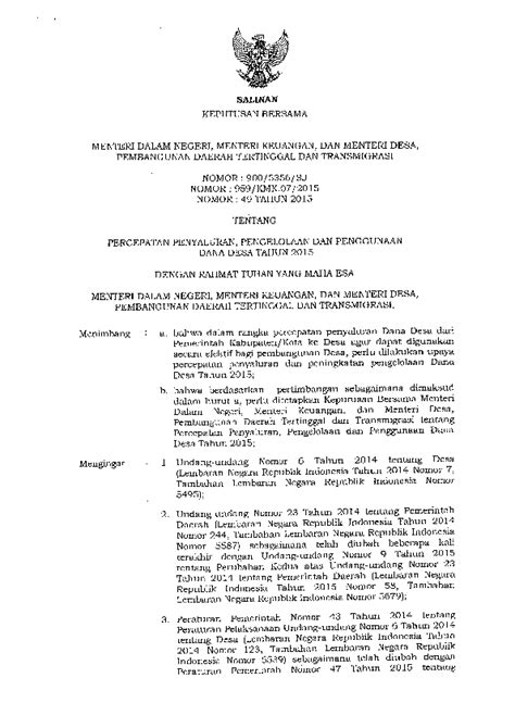 Tentang pengangkatan pengurus posyandu di perumahan luhur asri. (PDF) Surat Keputusan Bersama Menteri Dalam Negeri ...