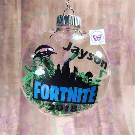 Whether you are intending to decorate for a new year party or halloween, these christmas ornaments canada are vivacious enough to blend in more thrills to the. Fortnite Logo Ornament by Cr8tive Release Gifts - ORNAMENT ...