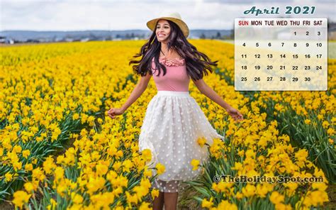 Calendar Wallpaper April 2021 1600x900
