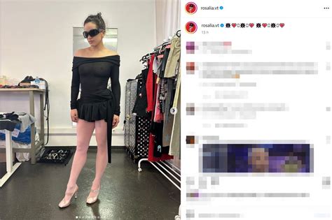 Rosalía burla la censura de Instagram con un body de transparencias que