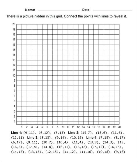 Printable Coordinate Grid Worksheets