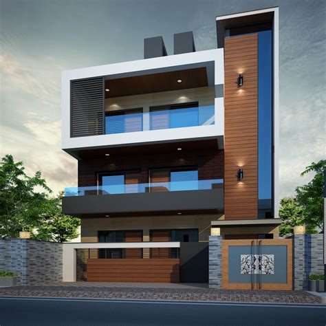 Modern Small House Exterior Design In India