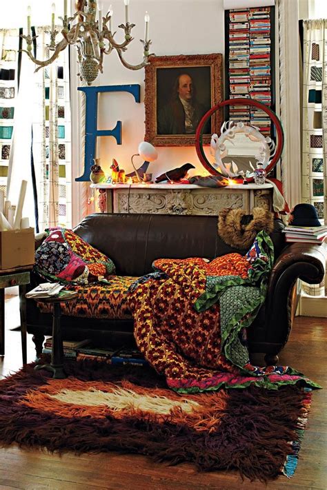 Anthropology Chic Living Room Bohemian Chic Living Room Funky Home