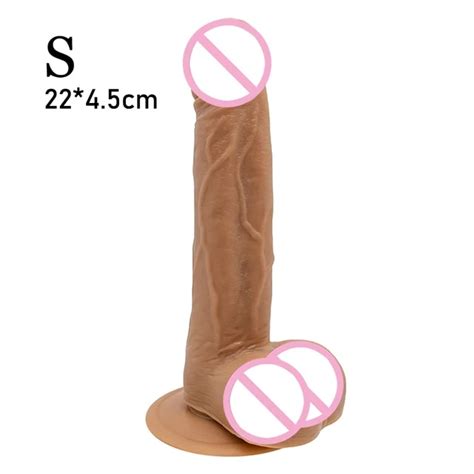 Oversized Realistic Dildos With Suction Cup Soft Skin Feeling Huge Penis Thick Phallus Anal Plug