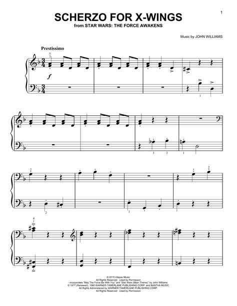 Star Wars Theme Piano Sheet Music Easy Phillip Keveren Star Wars