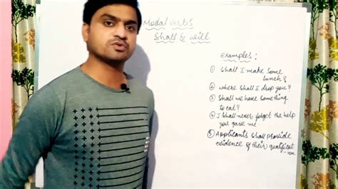 We provide many english leasons. #Modal verbs --"Usage of Shall & Will". - YouTube