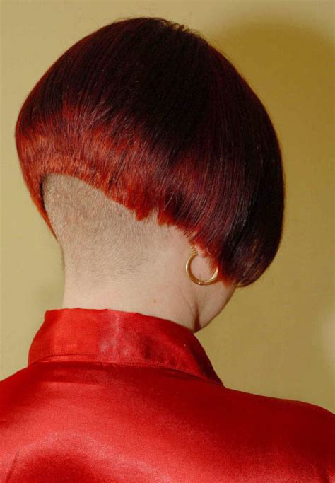 #bobbed hair #buzzed nape #undercut #hair color #short hair #colored hair #clippers. Shaved Nape Haircuts For Women Stories | Short Hairstyle 2013
