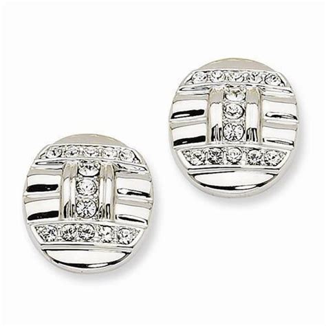 The story of a mother and her daughter, jacqueline kennedy onassis. Jackie Kennedy Pierced Earrings - Silver Tone and Crystals ...