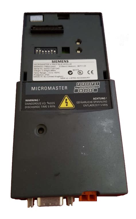 6se6400 1pb00 0aa0 Micromaster 4 Profibus Module Used