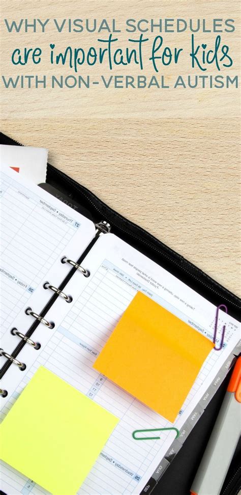 The Importance of Visual Schedules for Non Verbal Autistic ...